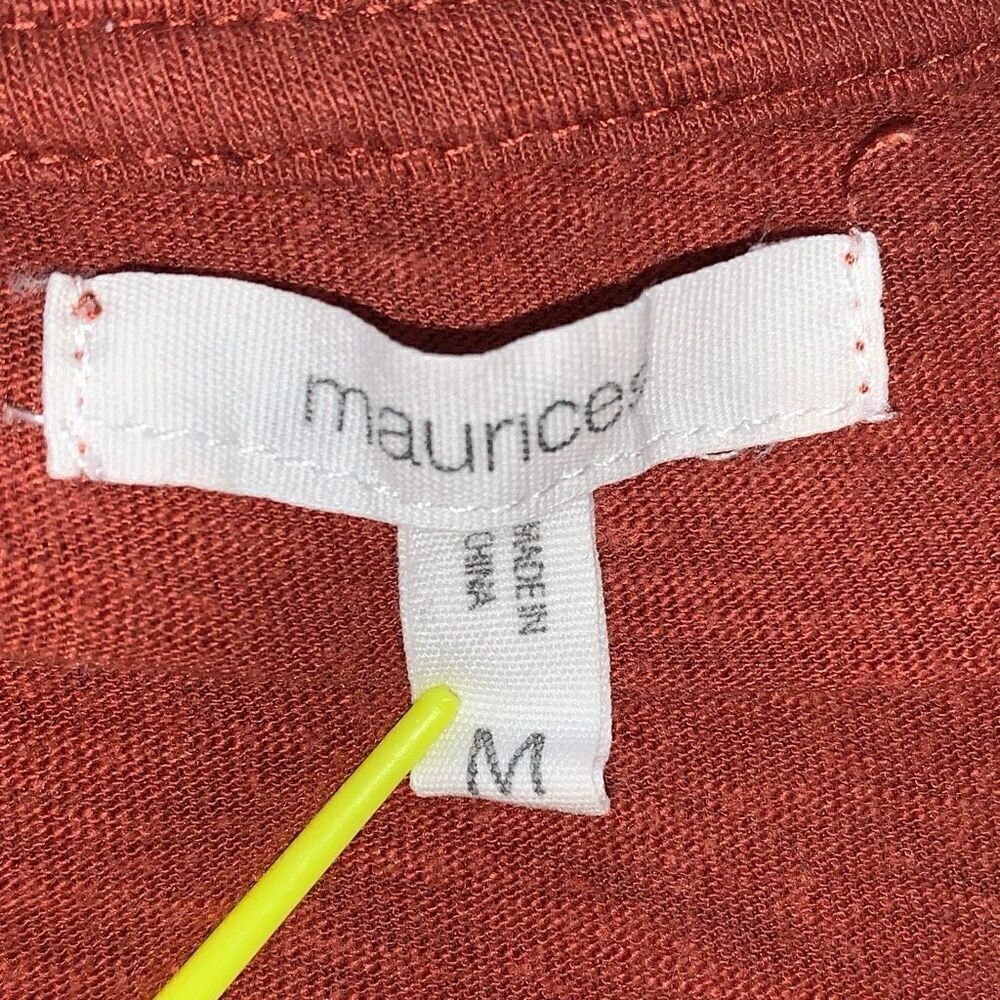 Maurices Women’s Sz Medium Wildflower Graphic T Shirt Burnt Orange‎ Short Sleeve - Picture 2 of 5